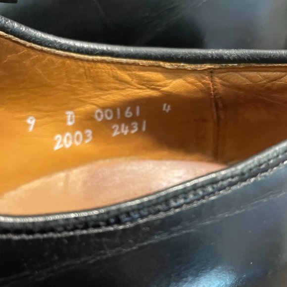 Allen Edmonds Brentwood Men’s Dress Shoes Black Leather Split Toe Derby SIZE 9 D main image 7